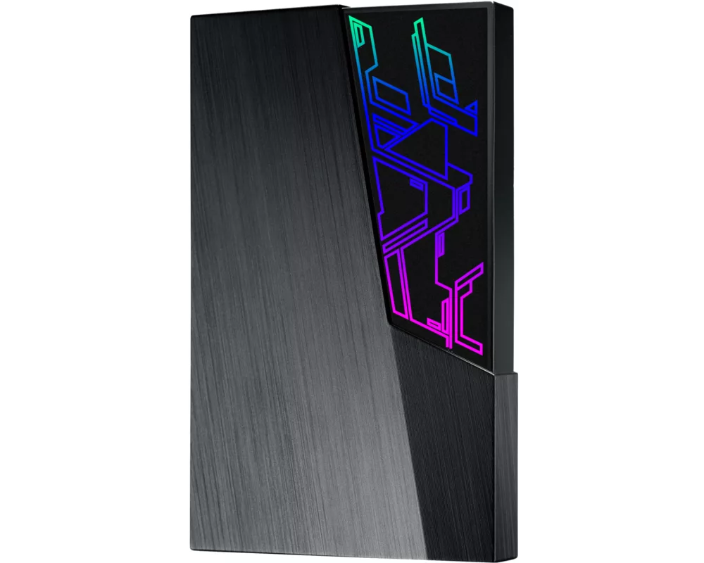 Твърд диск Хард Диск ASUS FX 1TB - 2.5", USB 3.1 Gen1, 256-bit AES, Automatic Backup, Aura Sync RGB 3