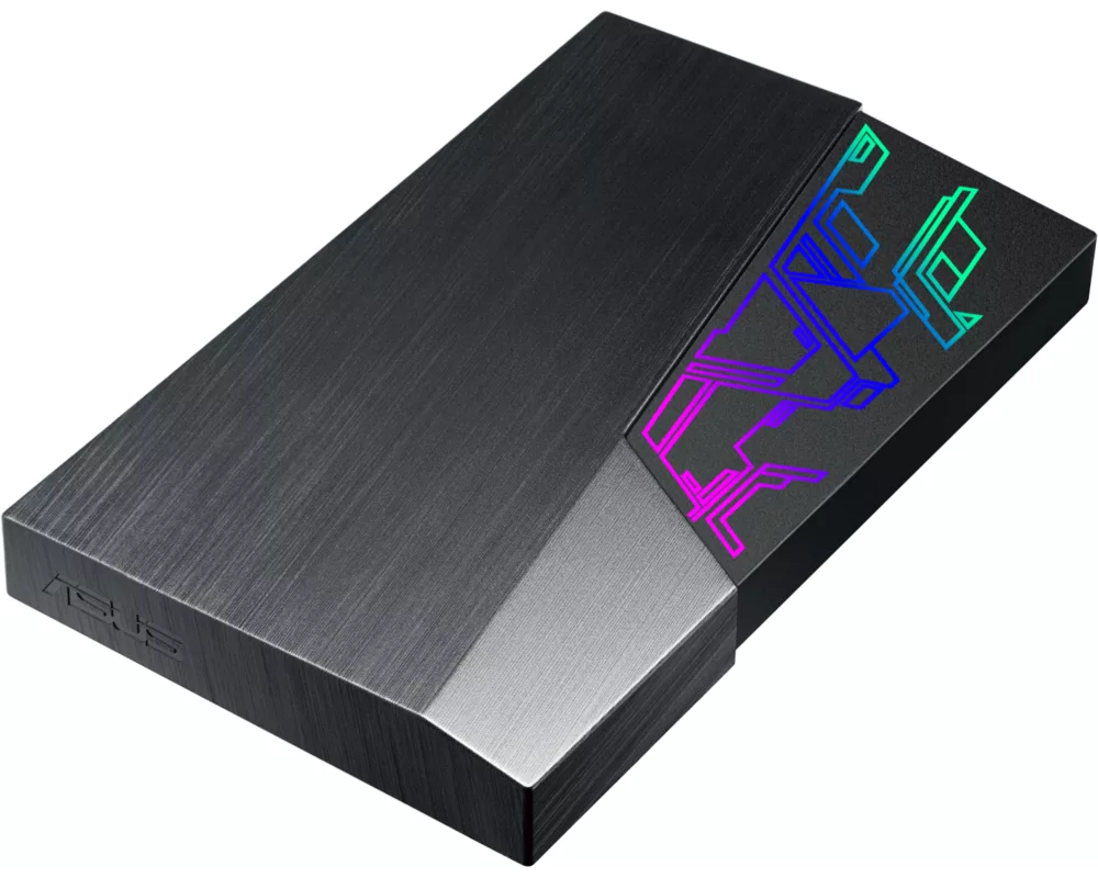Твърд диск Хард Диск ASUS FX 1TB - 2.5", USB 3.1 Gen1, 256-bit AES, Automatic Backup, Aura Sync RGB 5
