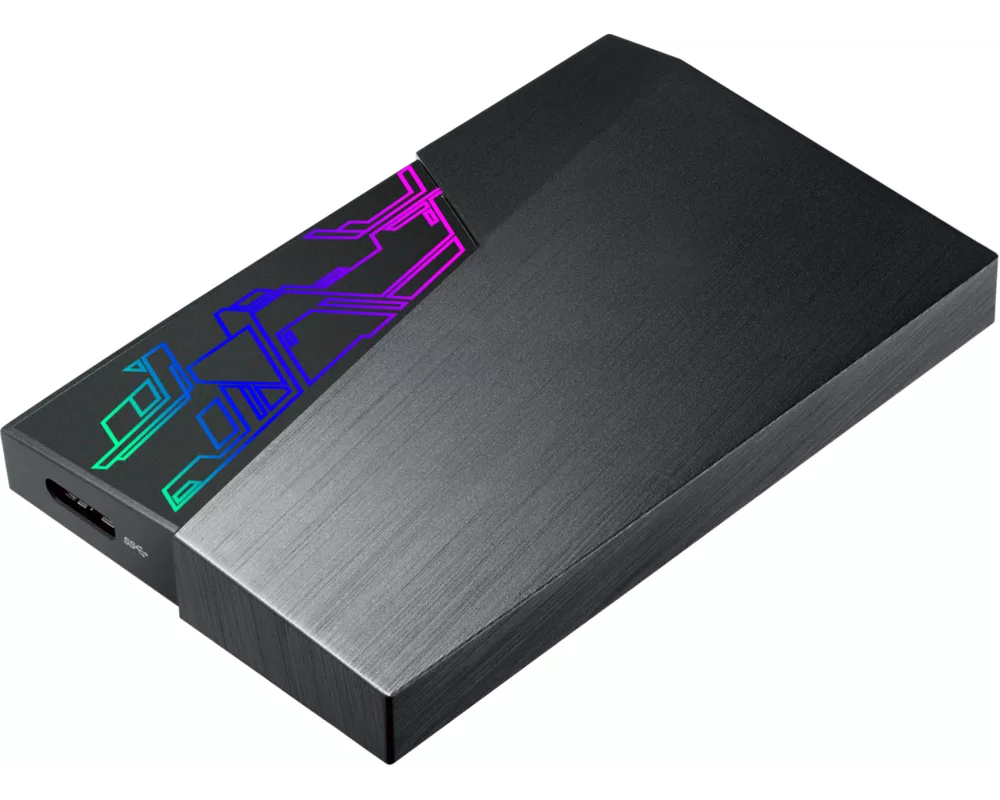Твърд диск Хард Диск ASUS FX 1TB - 2.5", USB 3.1 Gen1, 256-bit AES, Automatic Backup, Aura Sync RGB 6