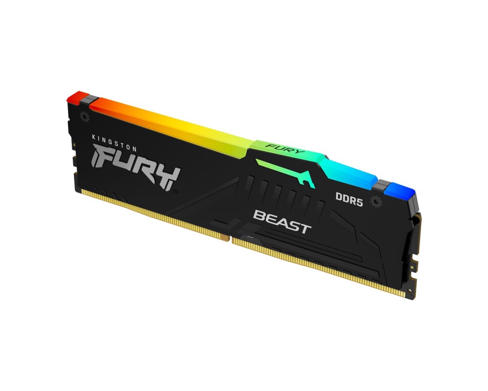 Памет 32GB DDR5 6000 Kingston Fury Beast RGB 3