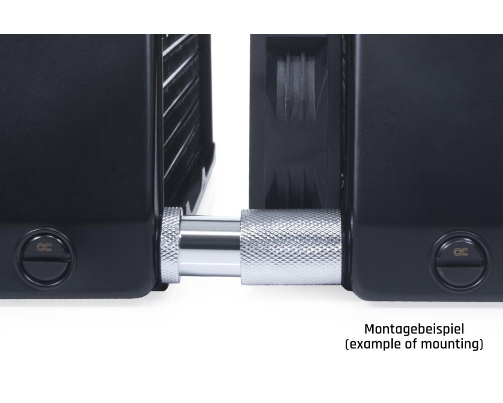 Част за охладител D-Plug Alphacool ES, 20mm, G1/4 AG auf G1/4 AG, Сребрист 4
