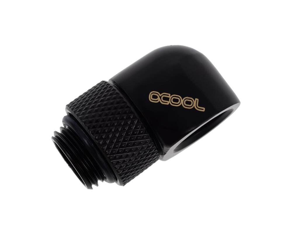 Част за охладител Въртящ се Alphacool Eiszapfen, G1/4 AG auf G1/4 IG, Черен мат 3