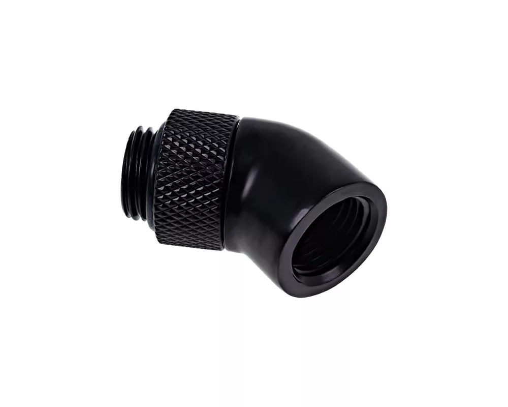 Част за охладител Ъглов Alphacool Eiszapfen, 45°, G1/4 външна към G1/4 вътрешна резба, Черен мат 3