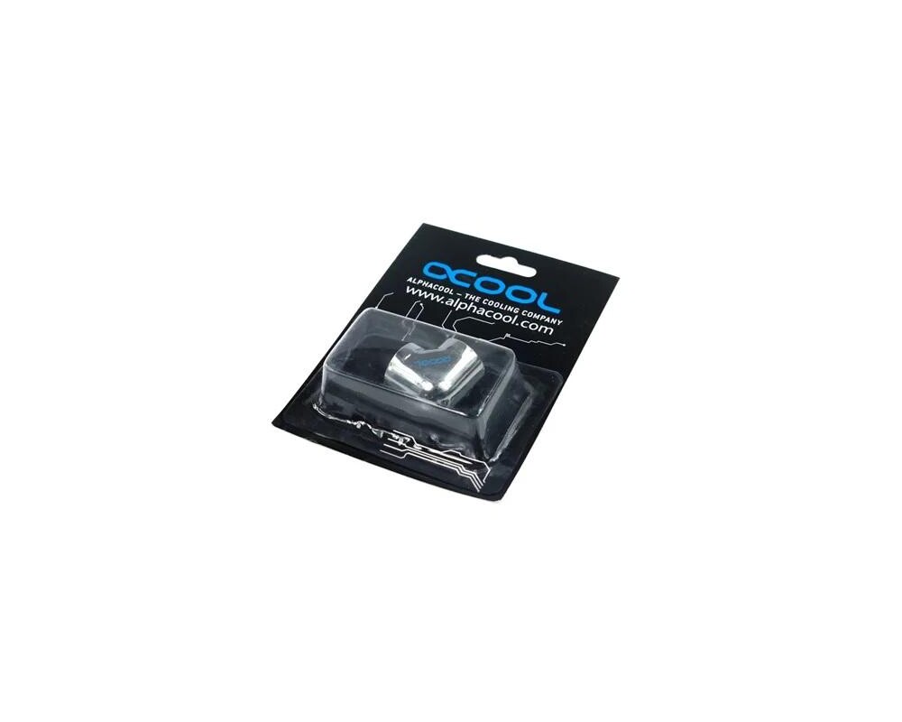 Част за охладител Alphacool HF, Вътрешна резба G1/4 - G1/4, 90°, Хром 3