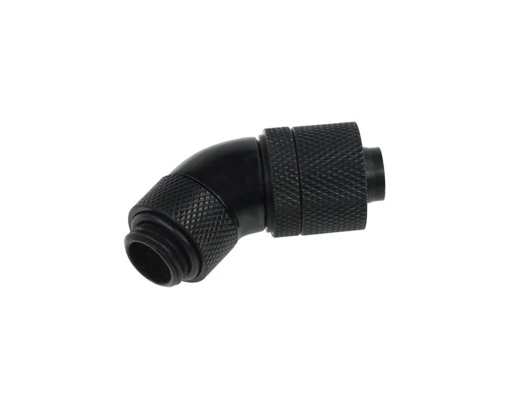 Част за охладител Компресионен Alphacool, 13/10 - G1/4, 45°, Въртящ се, Черен мат 2