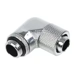 Част за охладител Компресионен Alphacool, 13/10 - G1/4, 90°, Въртящ се, Хром 2