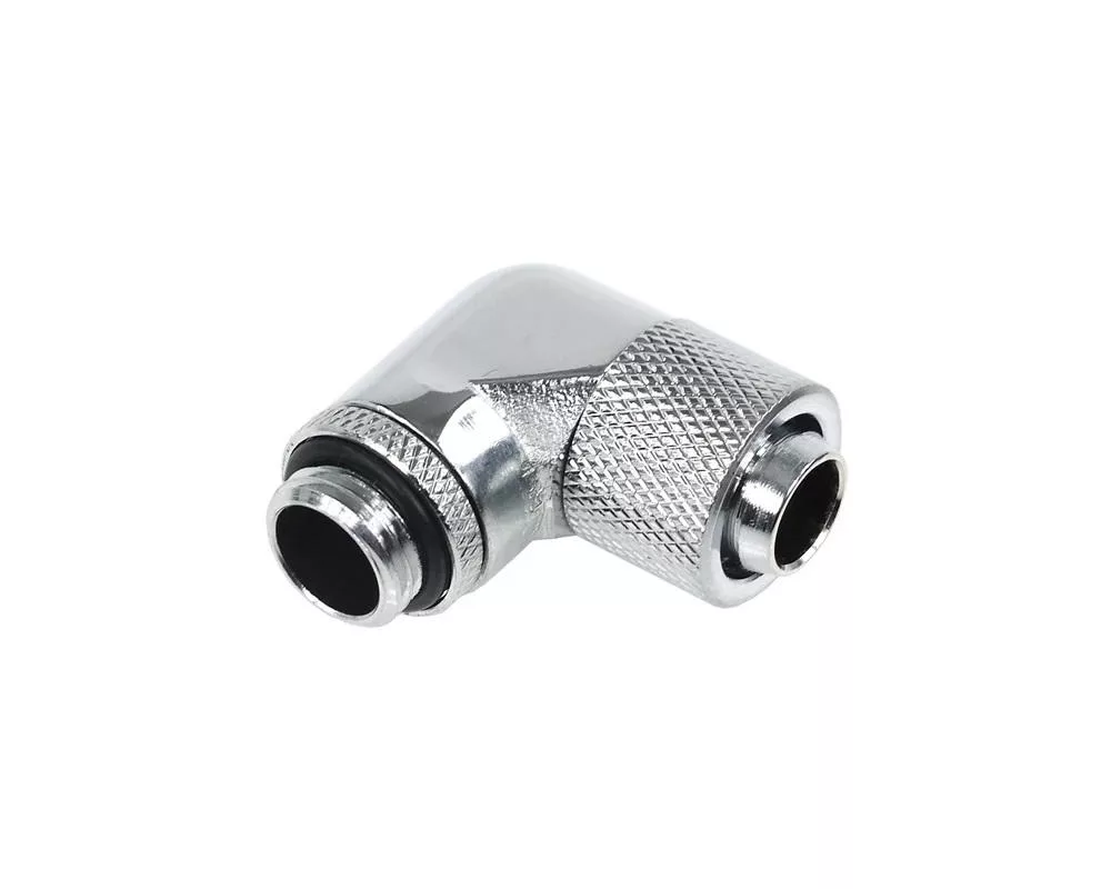 Част за охладител Компресионен Alphacool, 13/10 - G1/4, 90°, Въртящ се, Хром 2