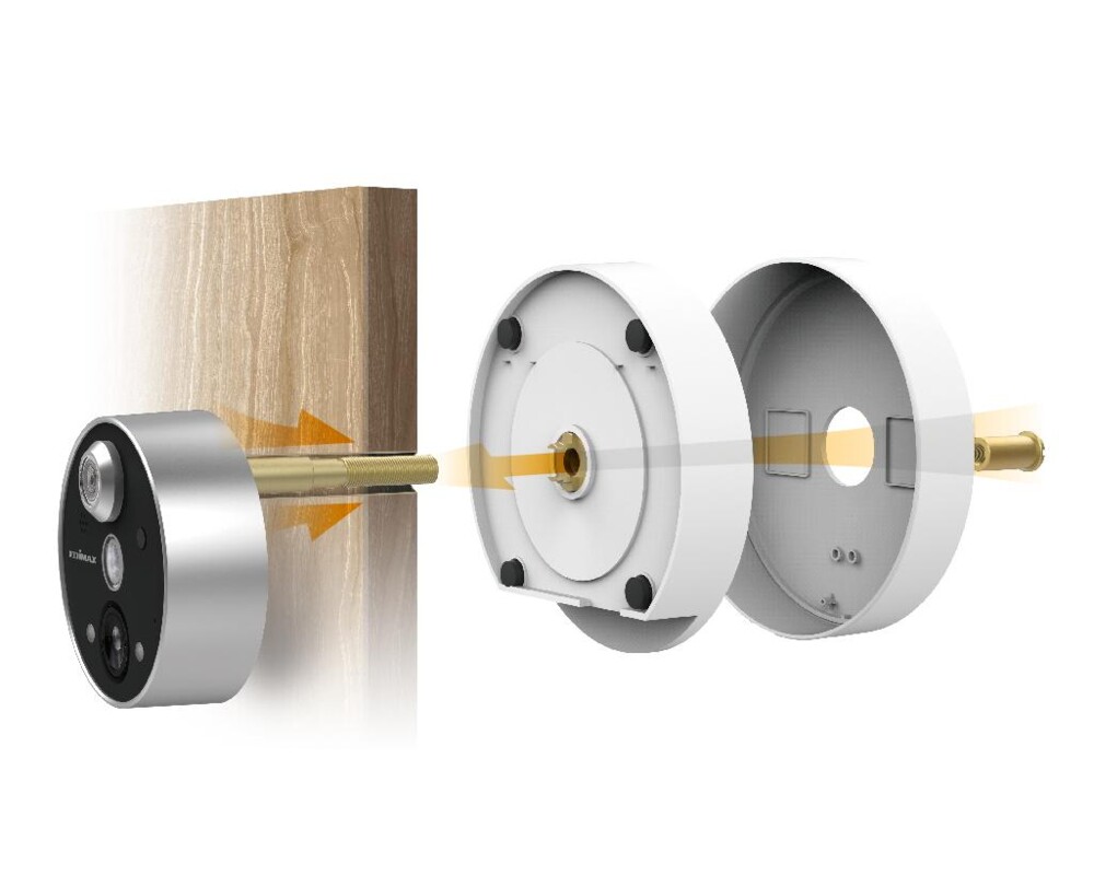 Цифрова IP камера   Edimax IC-6220DC за шпионка на врата, безжична, нощно виждане, двупосочно аудио 3