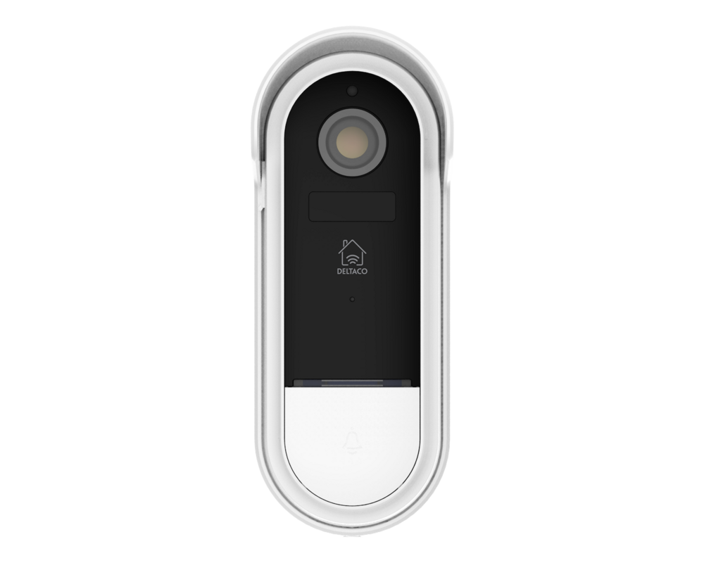 Цифрова IP камера Смарт звънец с камера DELTACO SH-DB02, 1080p, WiFi 2.4GHz, IR 5m, microSD, Бяла 2