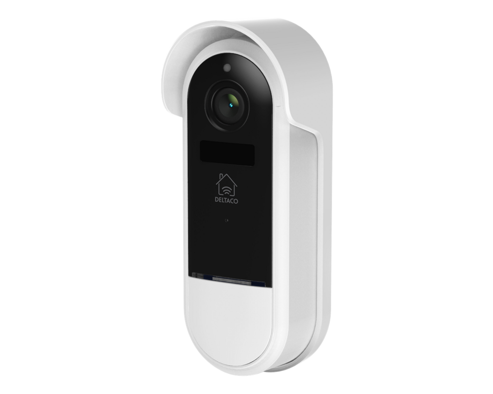 Цифрова IP камера Смарт звънец с камера DELTACO SH-DB02, 1080p, WiFi 2.4GHz, IR 5m, microSD, Бяла 3