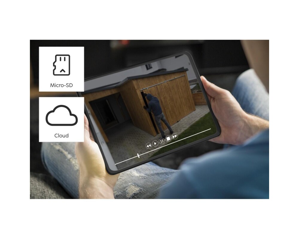 Цифрова IP камера  WiFi   Hama, Със соларен панел, Батерии, Детектор за движение, 1080p 12