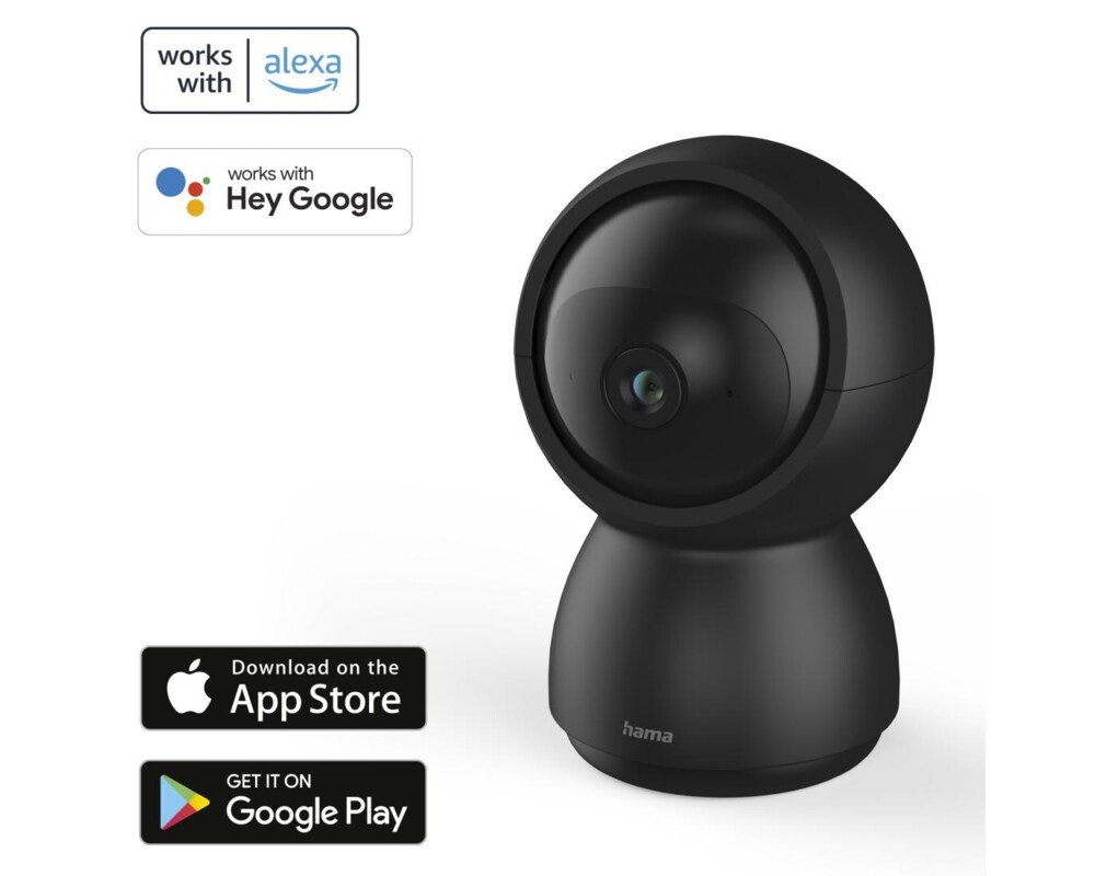Цифрова IP камера   HAMA, 1080p WiFi, За закрито, Сензор за движение, Нощно наблюдение, Черен 5