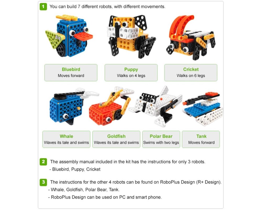 Учебен конструктор Комплект за роботика Robotis PLAY 600 PETs 10