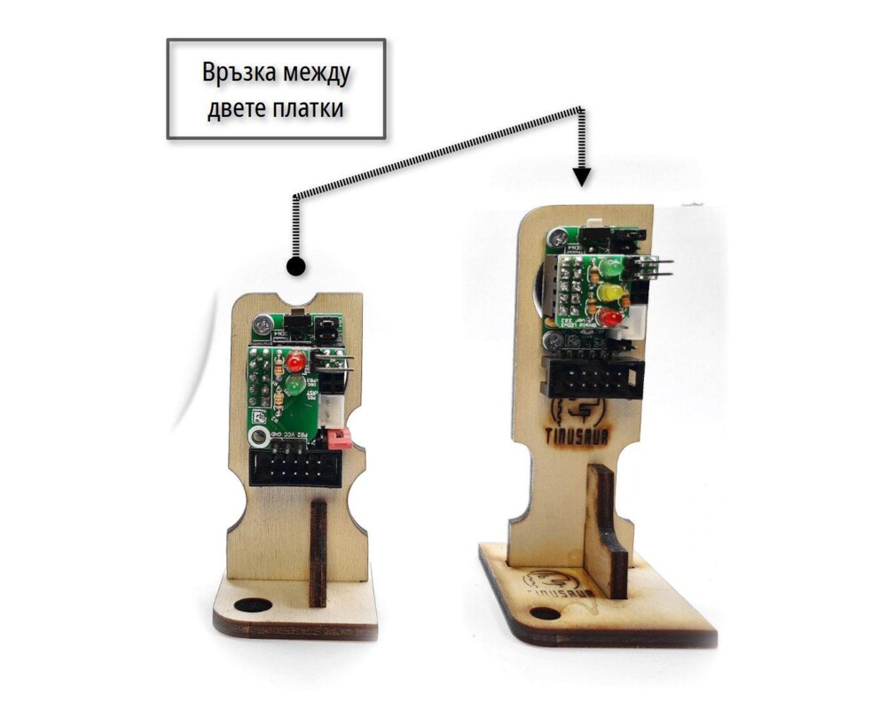 Учебен конструктор Тинузавър Проект за сглобяване на светофарна уредба, Ниво 2 или 3 3