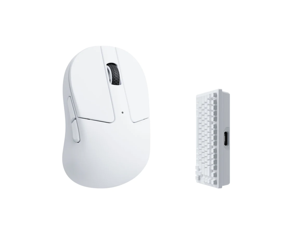 Мишка Геймърска Безжична мишка Keychron M4 4000Hz, Matte White 2