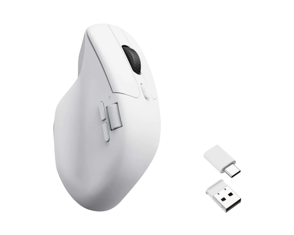 Мишка Геймърска Безжична мишка Keychron M6 1000Hz, Matte White 2