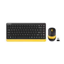  Комплект клавиатура и мишка A4TECH Fstyler FG1110, Безжичен, Черен/Жълт 711328 FG1110-BEE на топ цена - PIC.bg