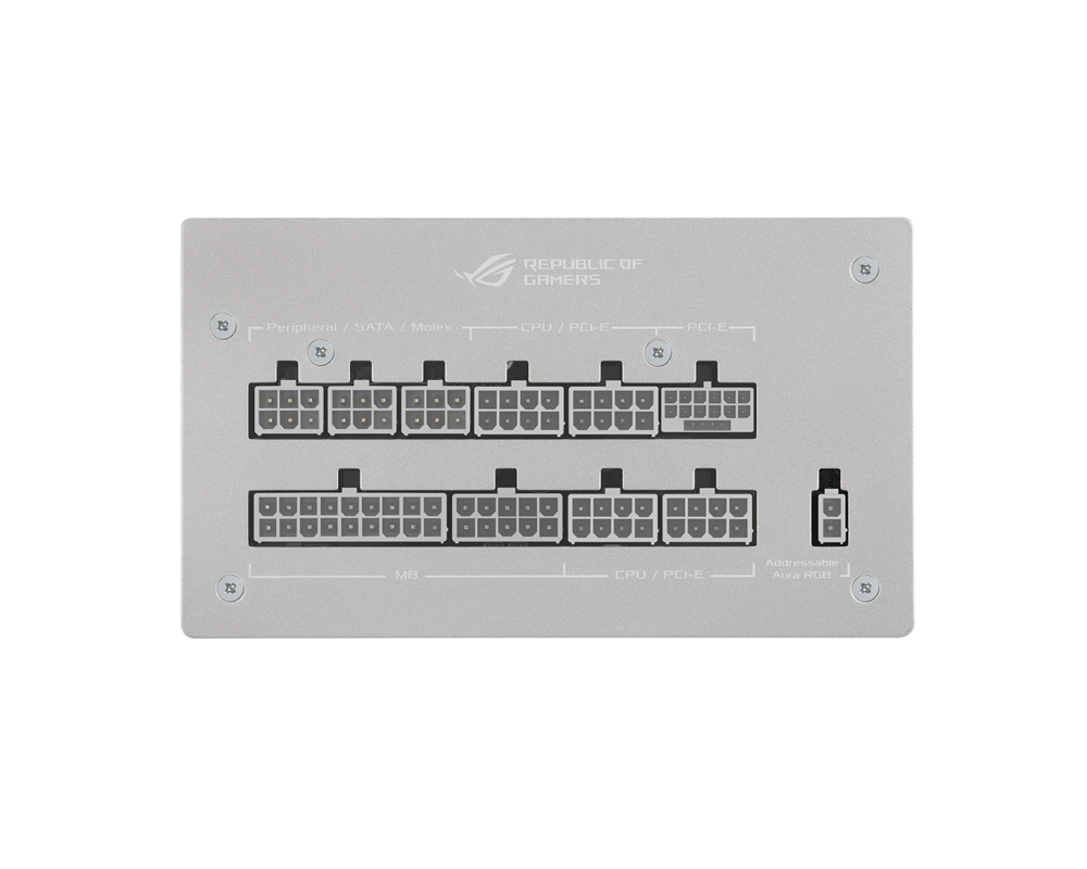 Захранване ASUS ROG Strix 1000W 80+ Gold Aura White 9