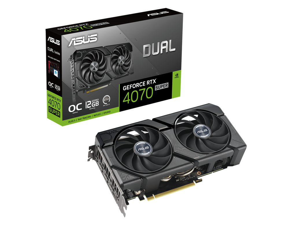 Видеокарта ASUS DUAL RTX 4070 SUPER EVO OC 12GB 8