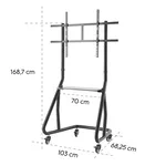 Стойка Метална стойка за TV, Trolley, 254 см (100"), 220875 10