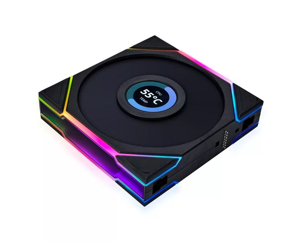 Вентилатор Lian Li UNI FAN TL Reverse LCD 120mm - Black 3