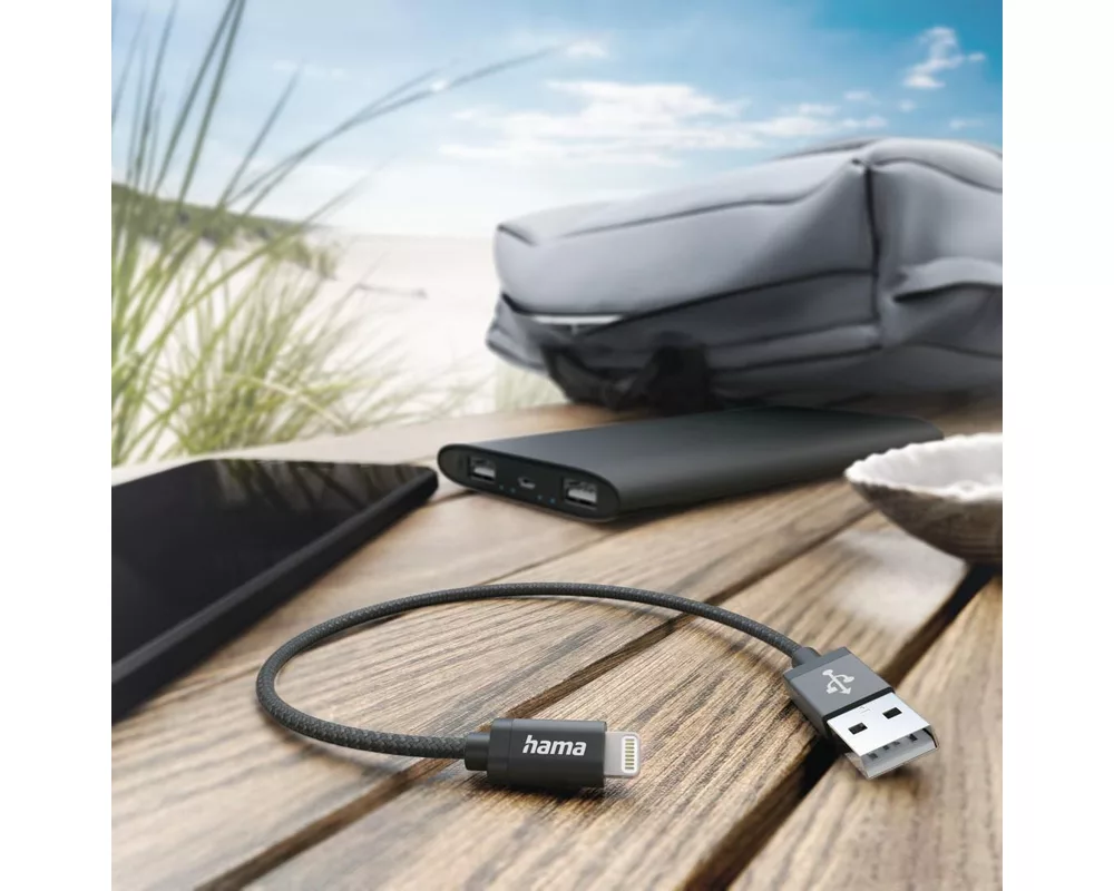 Кабел за зареждане USB-A -Lightning, 0.2м, 201578 2