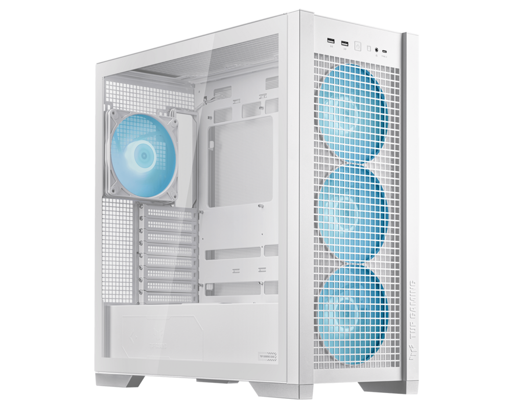 Кутия ASUS TUF GAMING GT302 TG ARGB WHITE Case 8
