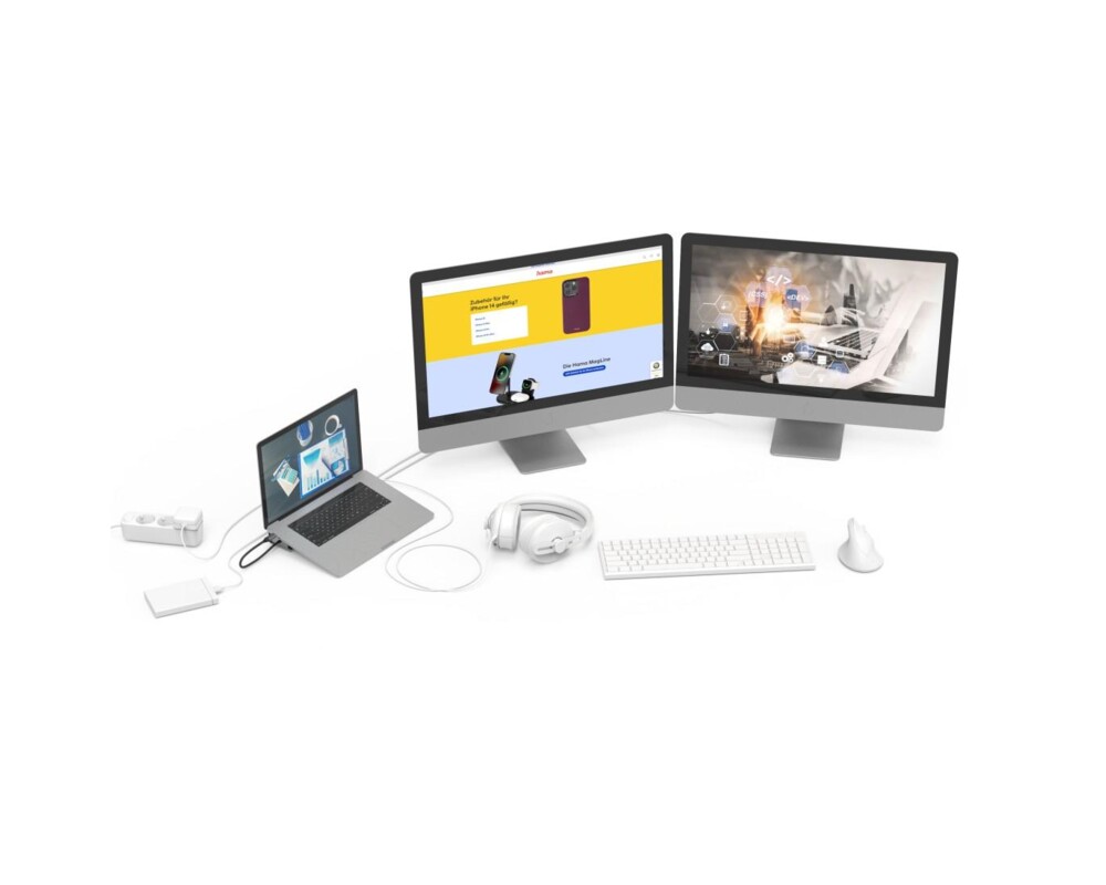 Докинг станция HAMA Докинг станция за лаптоп с USB-C, 9 в 1, 200145 8