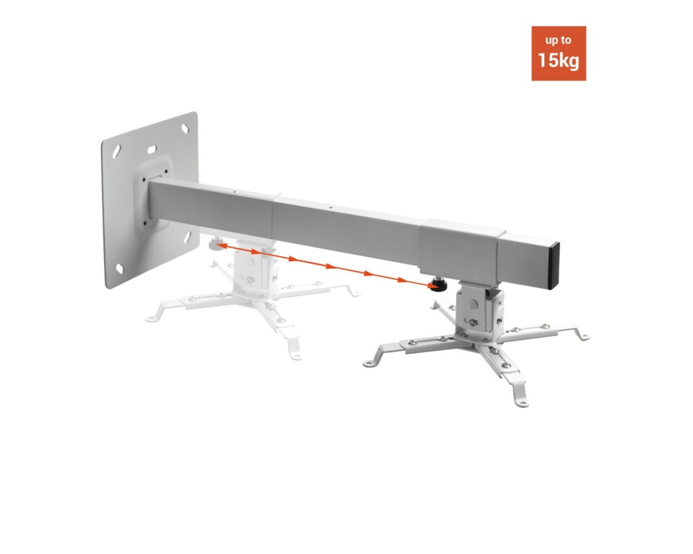 Стойка за стена Celexon Multicel WM800, до 15 кг, регулируема, бял 2