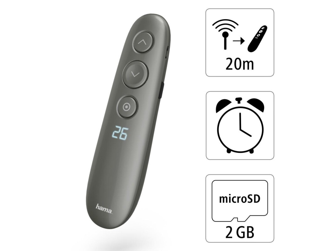 Безжичен презентер HAMA "Spot-Pointer", точково осветление, лупа 6