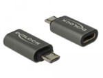 <span>Адаптери</span> Delock, USB 2.0, Micro-B мъжко - USB Type-C женско, Черен <span class='catalog-num-in-name'>DELOCK-65927</span> - 