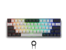  Геймърска безжична клавиатура Spartan Gear Pegasus 2 RGB White/Grey 730012 SG-085612 на топ цена - PIC.bg