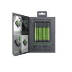 <span>Зарядно</span>  GP Charge Anyway X411, power bank 2 IN 1, 4 акум.батерии R6 AA, 2600mA <span class='catalog-num-in-name'>GP-C-X411-4AA</span> - 