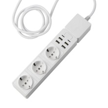  Edimax SP-1123WT 3 гнезда за вътрешна употреба + 4x USB, WiFi 735576 EDIM-SP-1123WT на топ цена - PIC.bg