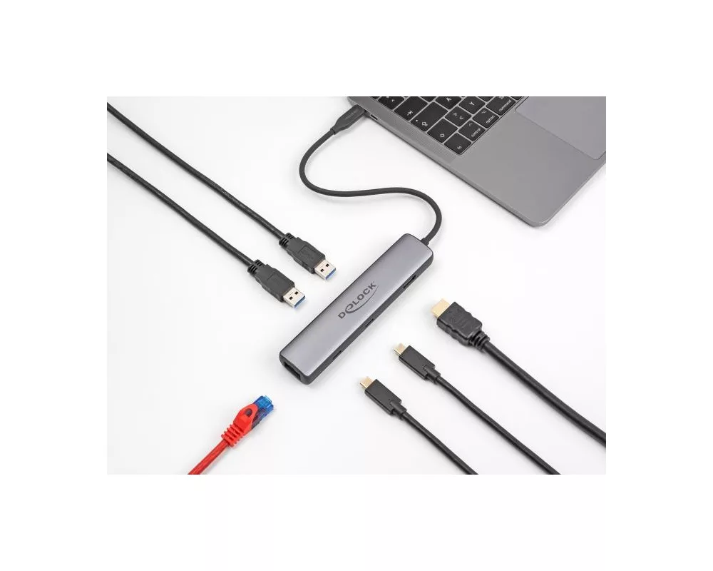 Докинг станция Докинг станция Delock USB 40 Gbps USB Type-C 4
