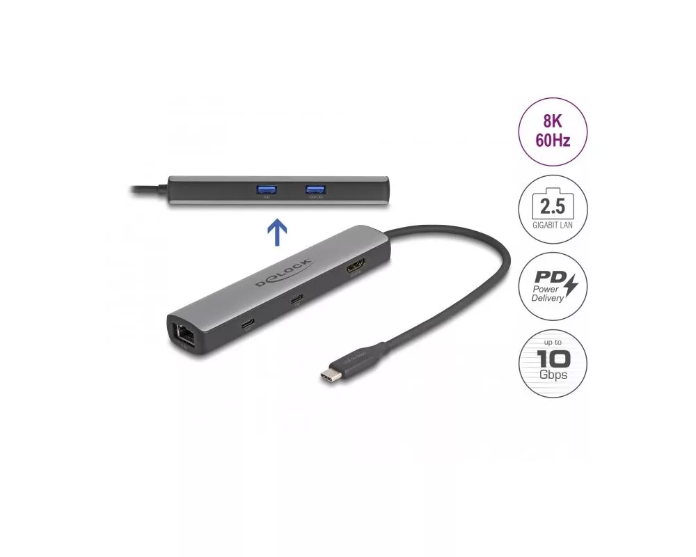 Докинг станция Докинг станция Delock USB 40 Gbps USB Type-C 2