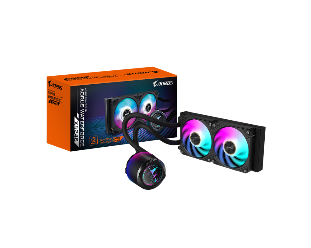 Охладител за процесор Gigabyte AORUS WATERFORCE X II 240 Black 5