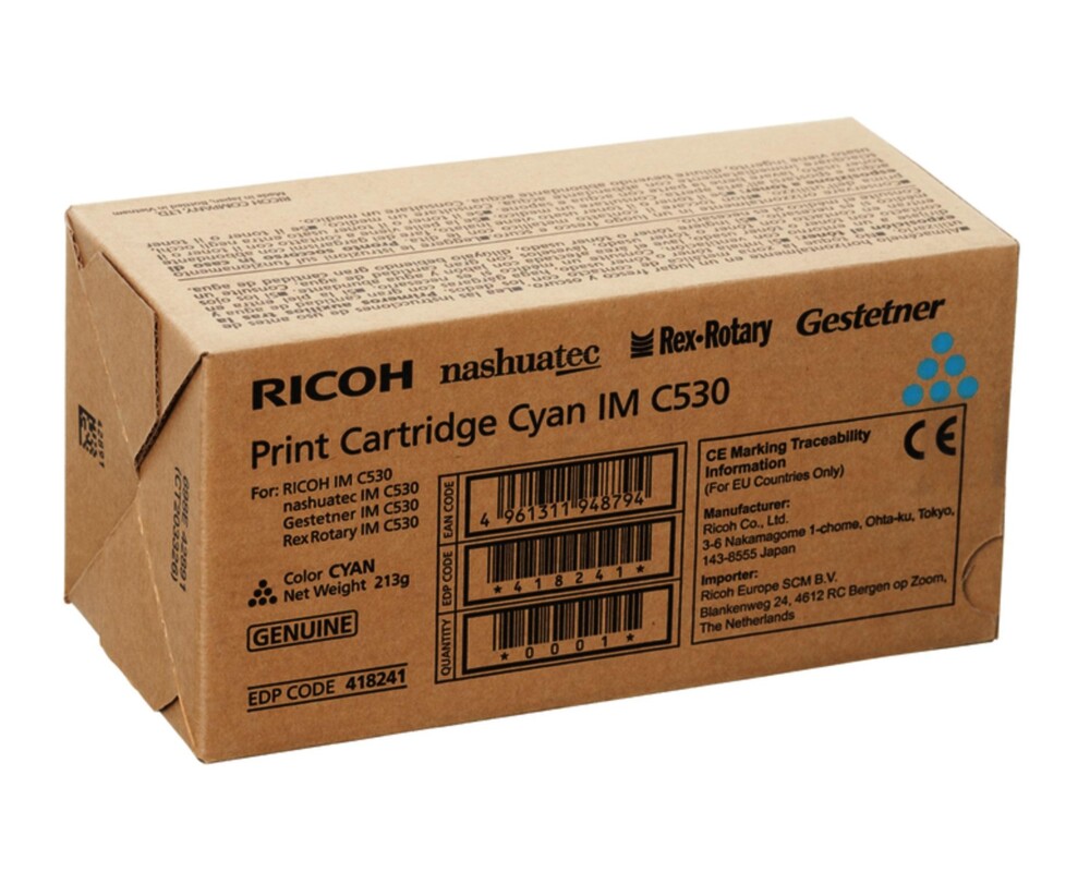 Тонер за принтер Тонер касета RICOH IM C530,18000 копия, Cyan 2