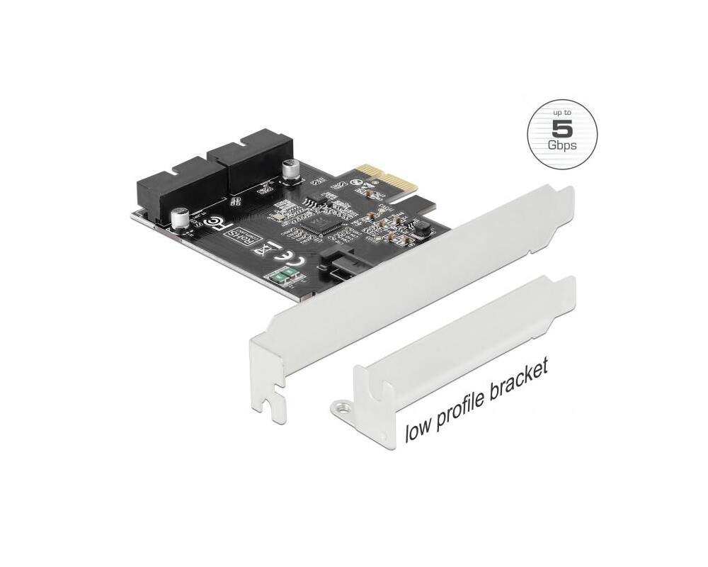 Контролер Карта Delock, PCI Express x1 към USB 3.0 Pin Header 2