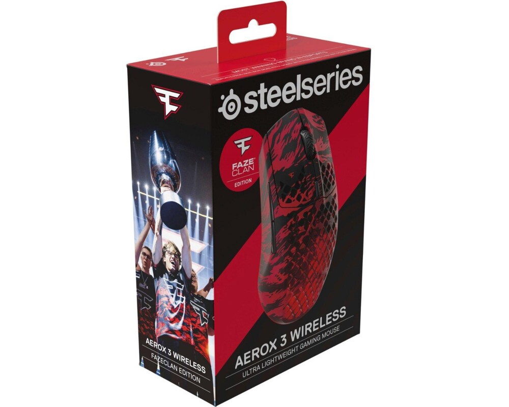 Мишка Геймърска мишка SteelSeries Aerox 3 Wireless Faze Clan Edition 3