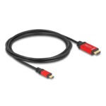 <span>Кабел</span> Delock USB-C - HDMI, 2m, Червен <span class='catalog-num-in-name'>DELOCK-80096</span> - 