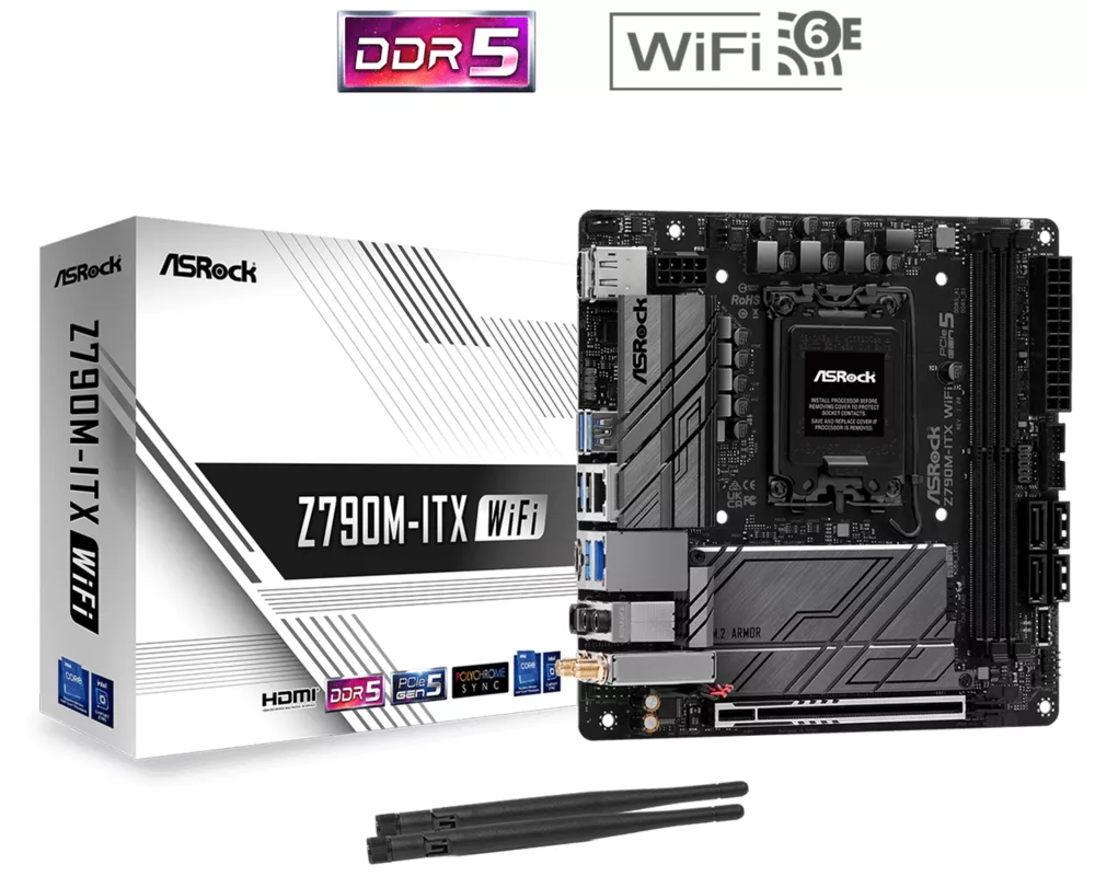 Дънна платка ASRock Z790M-ITX WiFi 5