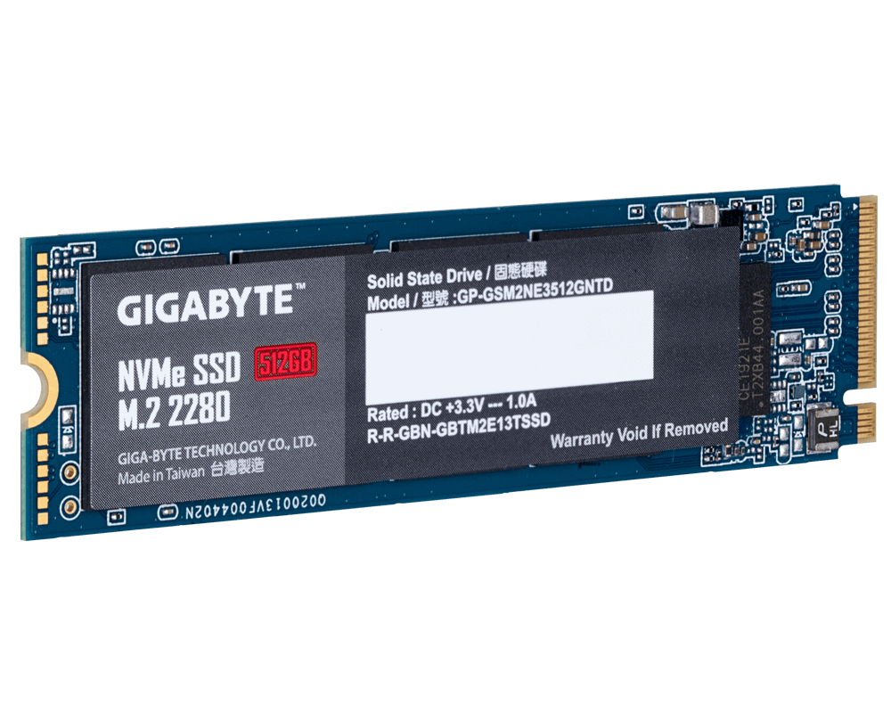 SSD Gigabyte M.2 Nvme PCIe Gen 3 SSD 512GB 3