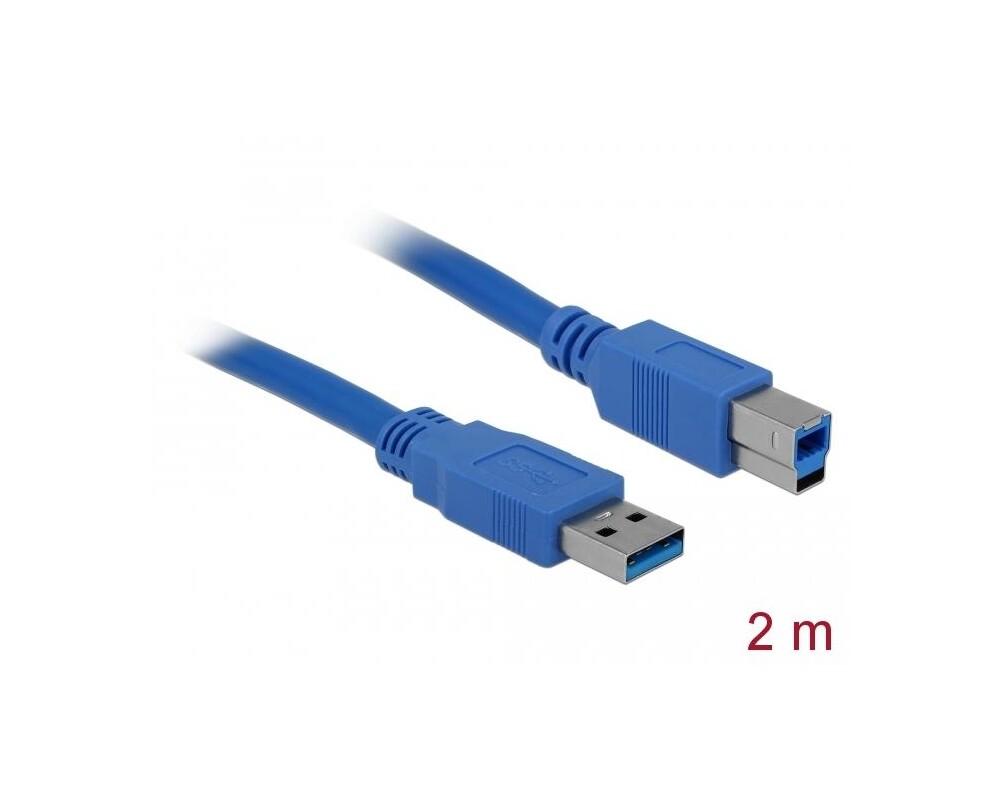 Кабел Delock USB-A - USB-B, 2m 2
