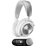 <span>Слушалки</span> Геймърски слушалки SteelSeries Arctis Nova Pro Wireless White <span class='catalog-num-in-name'>STEEL-HEAD-61524</span> - 