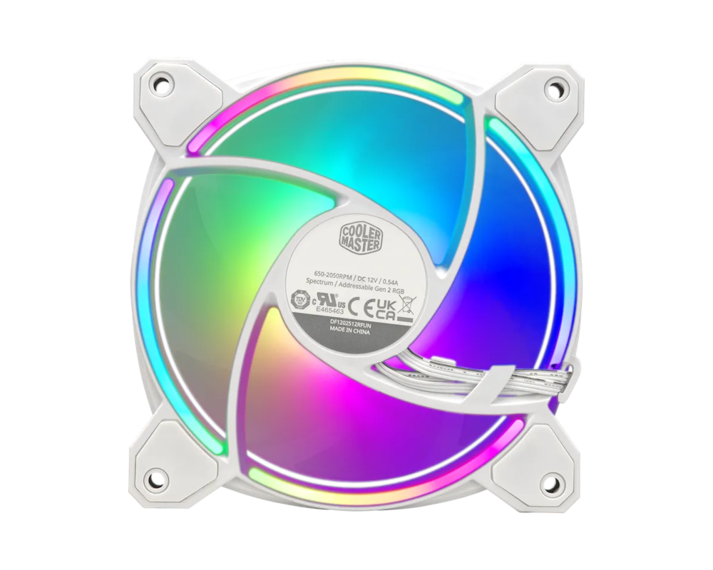 Вентилатор Cooler Master MasterFan MF120 Halo2 White Edition ARGB 4