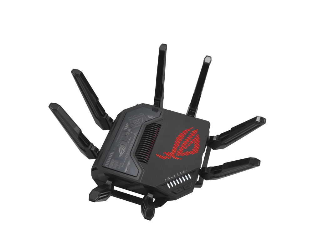 Рутер ASUS ROG Rapture GT-BE98 Quad-band WiFi 7 802.11be Gaming Router support new 320MHz bandwidth 16