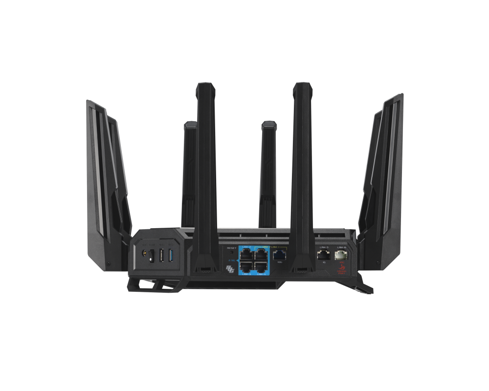 Рутер ASUS ROG Rapture GT-BE98 Quad-band WiFi 7 802.11be Gaming Router support new 320MHz bandwidth 14