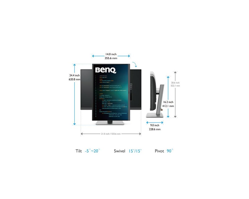 Монитор 24.1'' BenQ RD240Q 9