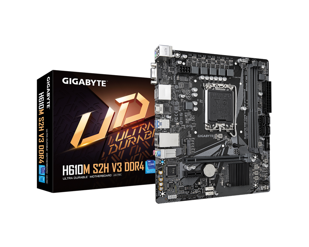 Дънна платка GIGABYTE H610M-S2H V3 DDR4, socket 1700, Micro ATX 4